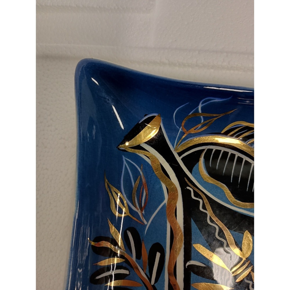VTG Sascha Brastoff Decorative Plate Ceramic Art Pottery Mid Century Modern - Picture 4 of 8